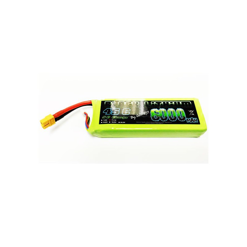 Lipo Bati für Radio -kontrollierte Lipo Black Lithium 6000mah 45c 3s | Scientific-MHD