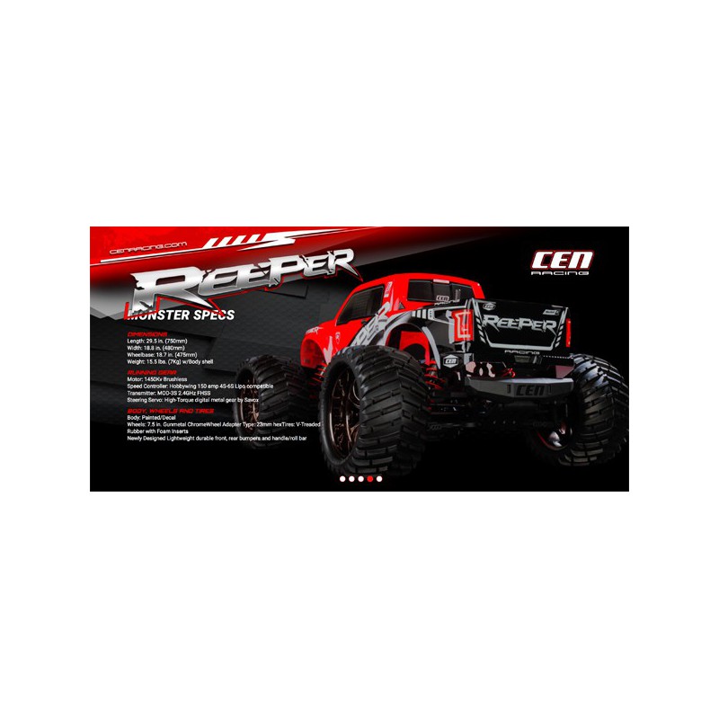 Cen Reeper RTR 1/7 Radio -kontrolliertes Elektroauto | Scientific-MHD