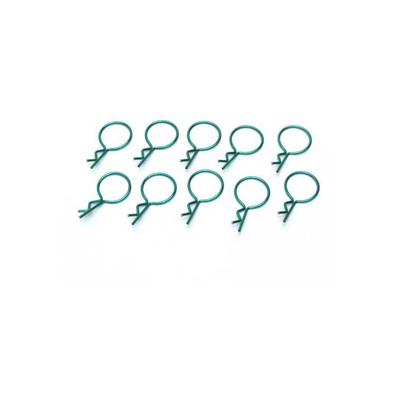 Radio -kontrolliertes Autozubehör 10 große grüne Clips | Scientific-MHD