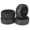 Radio -kontrolliertes Autozubehör Slick Black 1/10 Räder | Scientific-MHD