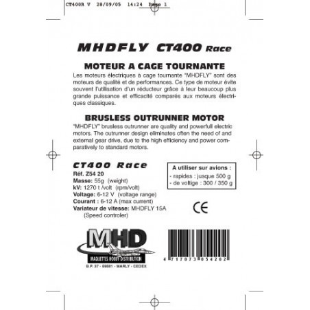 Radio Elektromotor CT400 -Gesteinskäfig | Scientific-MHD