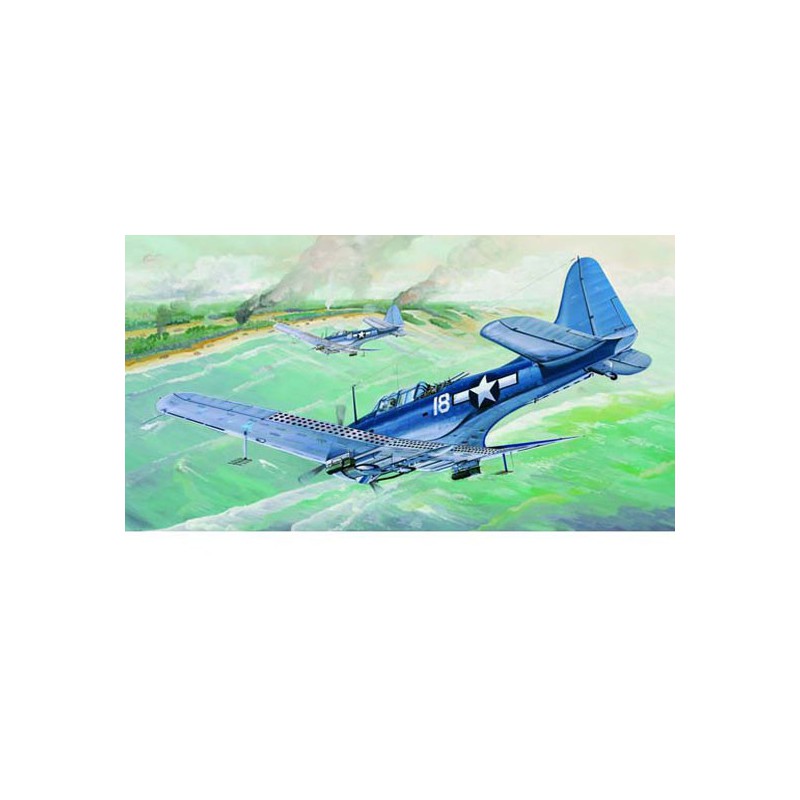 SBD-5/A-24B Plastikflugzeugmodell "Dauntless" | Scientific-MHD