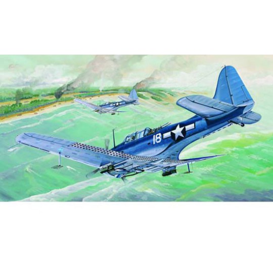 SBD-5/A-24B Plastikflugzeugmodell "Dauntless" | Scientific-MHD