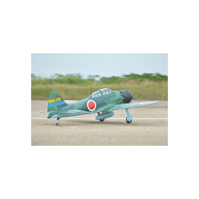 Funk -kontrolliertes Thermalflugzeug A6m Null 15cc ARF | Scientific-MHD