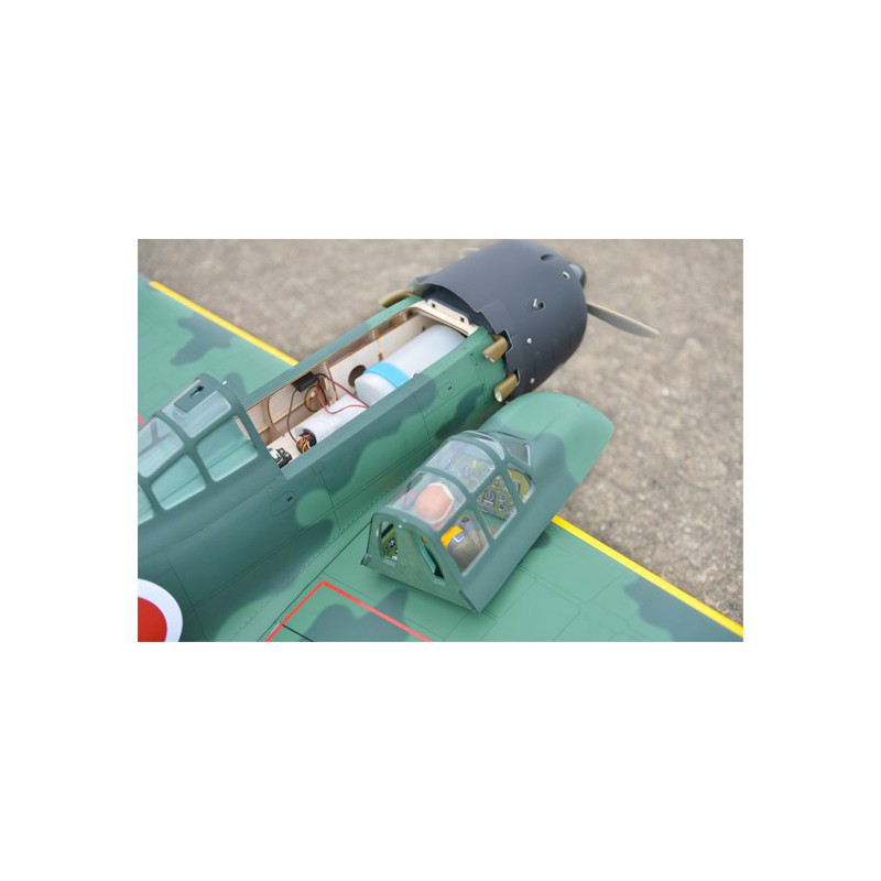 Funk -kontrolliertes Thermalflugzeug A6m Null 15cc ARF | Scientific-MHD