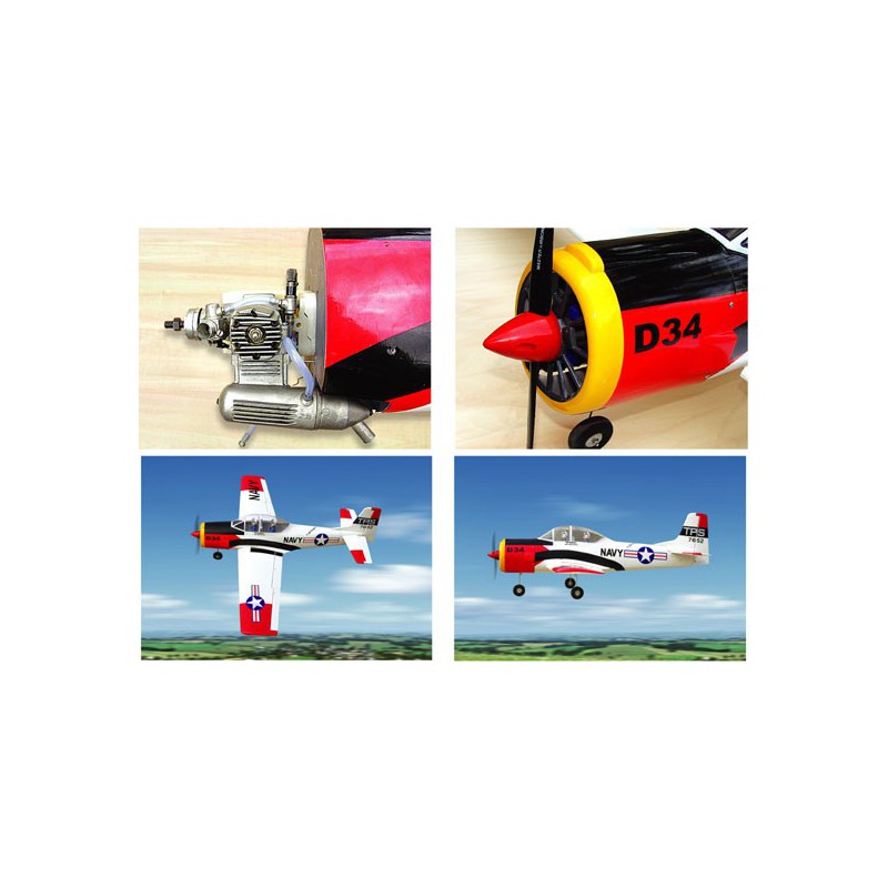 Radio-kontrollierte Thermie-Flugzeug T-28 Trojaner 61 GP ARF | Scientific-MHD