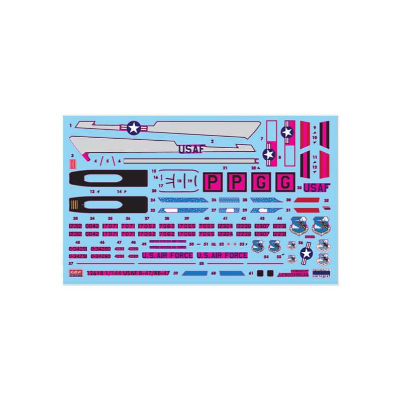 USAF-Kunststoffebene Modell B-47 306. BW 1/144 | Scientific-MHD