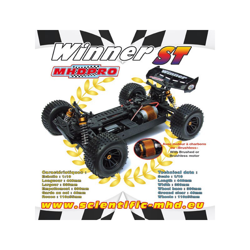 Truggy -Gewinner RTR 1/10 Radio -kontrolliertes Elektroauto | Scientific-MHD