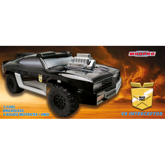 Draft Car -kontrolliertes Auto Interceptor Black XL 1/10 | Scientific-MHD