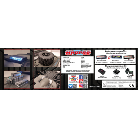 Elektroauto -kontrolliertes Elektroauto Abfangwerk Salie XL 1/10 | Scientific-MHD Elektroauto -kontrolliertes Elektroauto Abfangwerk Salie XL 1/10 | Scientific-MHD