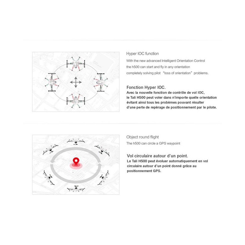 Radio -kontrollierte Drohne für erfahrene Tali 500 RTF -Modus 1 | Scientific-MHD