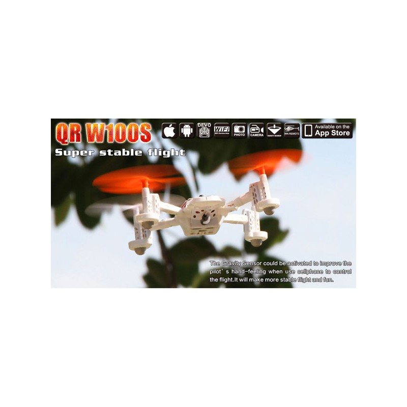 Radio -kontrollierte Drohne für Anfänger Drohne QR 100WS Android Devo 4 Modus 1 | Scientific-MHD