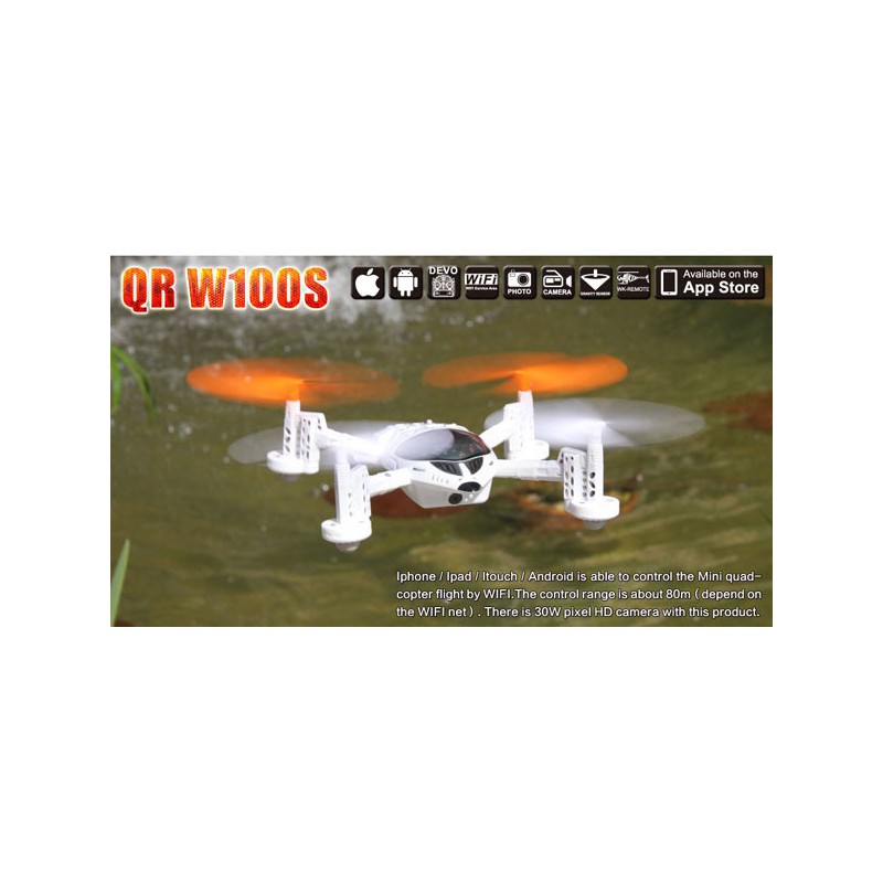 Radio -kontrollierte Drohne für Anfänger Drohne QR 100WS Android Devo 4 Modus 1 | Scientific-MHD