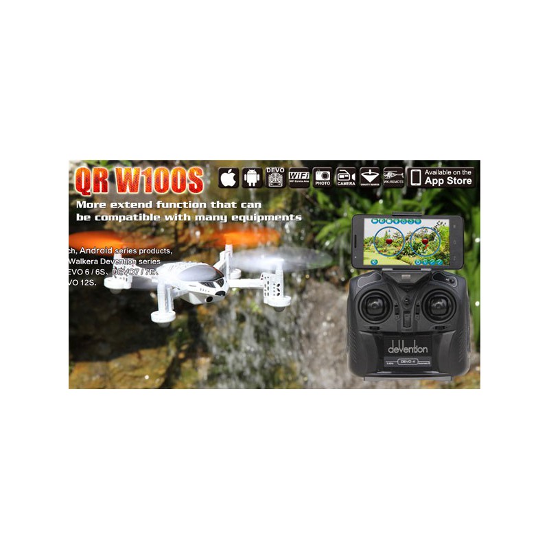 Radio -kontrollierte Drohne für Anfänger Drohne QR 100WS Android Devo 4 Modus 1 | Scientific-MHD