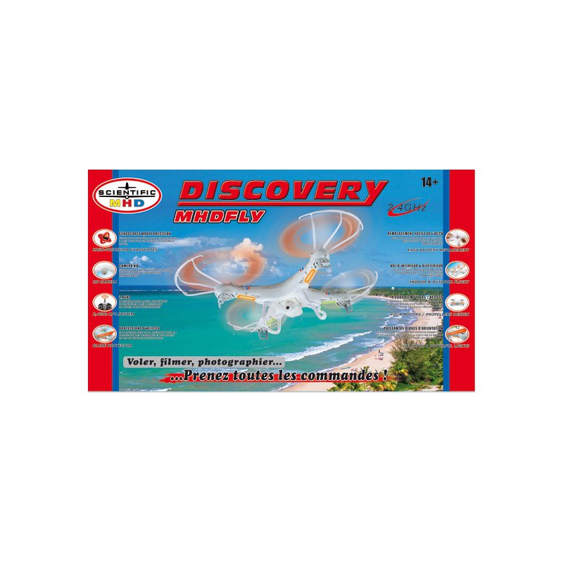 Radio -kontrollierte Drohne für Anfänger Discovery UFO HD Camera Fashion 1 | Scientific-MHD