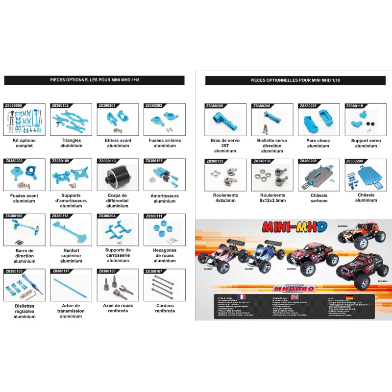 Mini MHD Buggy Red 4WD 1/18 | Scientific-MHD