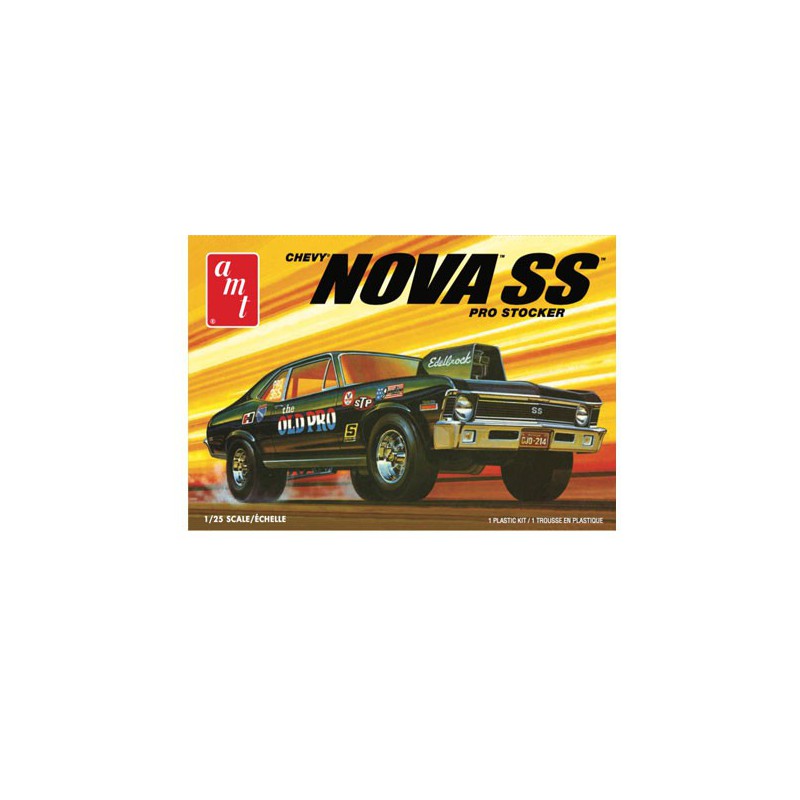 Kunststoffauto Modell 1972 Chevy Nova SS Pro Speichern 1/25 | Scientific-MHD