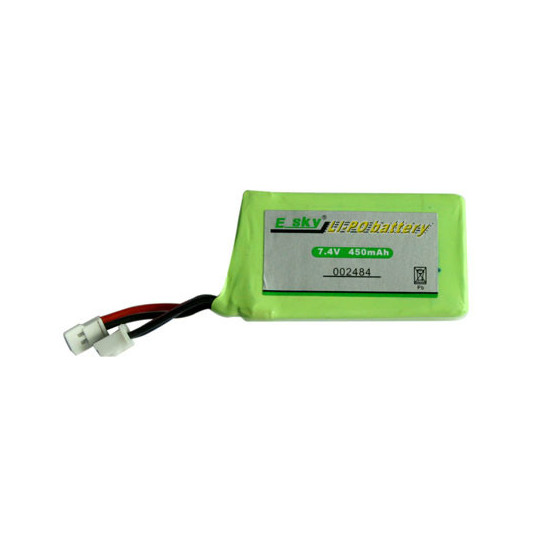 Teil für elektrische Hubschrauber Lipo -Batterie 7,4 Volt 450 mA | Scientific-MHD