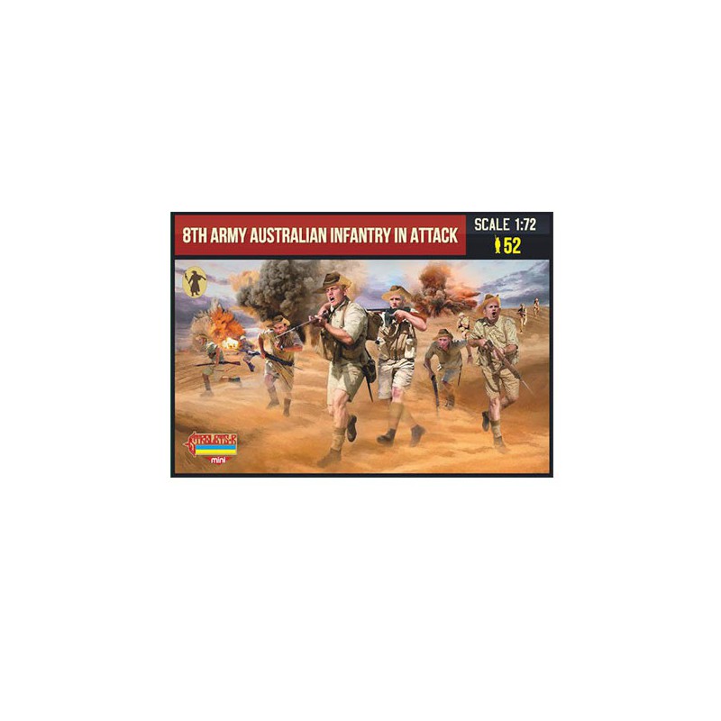 Figur 8. Australische Infanterie in Angriff 1/72 | Scientific-MHD