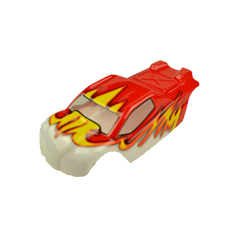 Elektroauto Raum alle Pfad 1/10 Bulldog Red Bodywork | Scientific-MHD