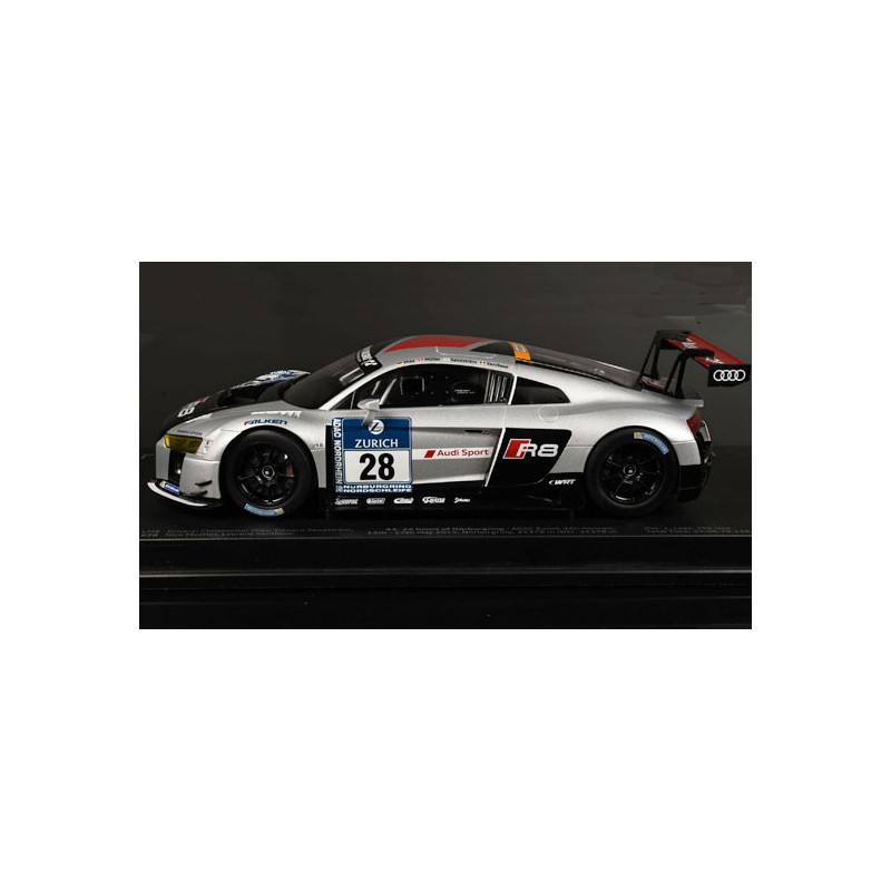 Miniaturauto -Würfel -Cast AT1/18 Audi R8 LMS Belgian Audi Club Team 24H NURB. 1/18 | Scientific-MHD
