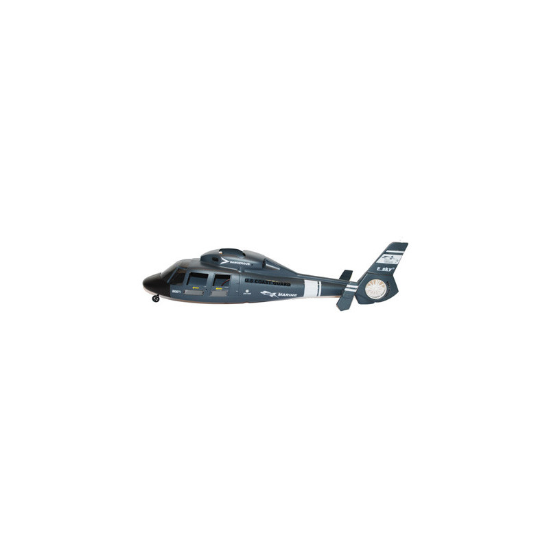 Stück für den elektrischen Hubschrauber Dauphin Rumpf Bleu vollständig | Scientific-MHD