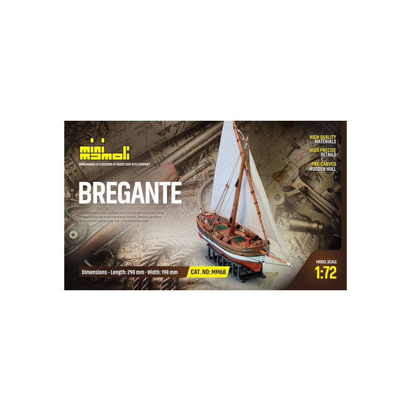 Breganing statisches Boot Il Leudo 1/72 | Scientific-MHD