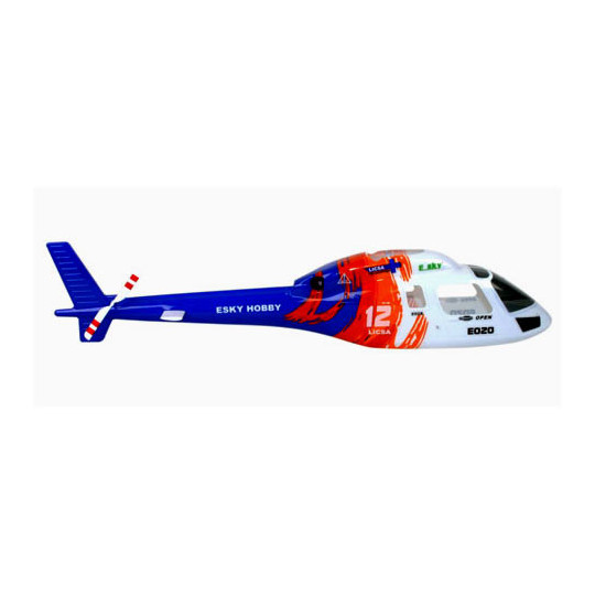Teil für den elektrischen Hubschrauber Rumpf Big Lama Bleu | Scientific-MHD