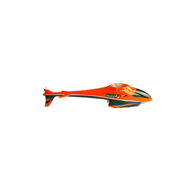 Teil für den elektrischen Hubschrauber Rumpf Lama V4 Orange | Scientific-MHD