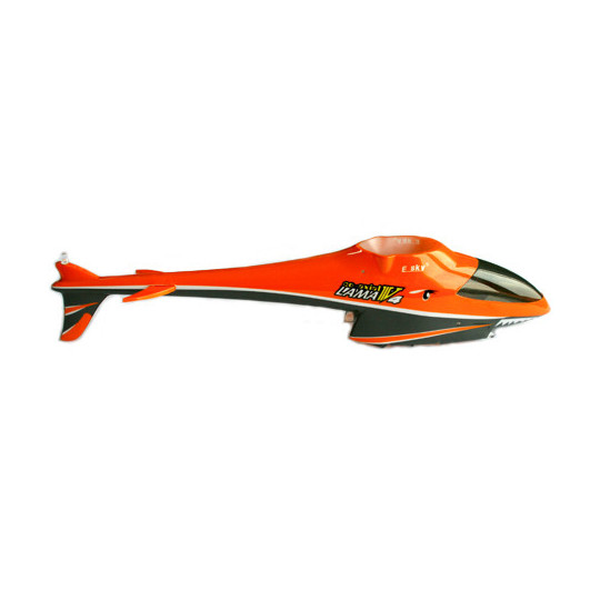 Teil für den elektrischen Hubschrauber Rumpf Lama V4 Orange | Scientific-MHD