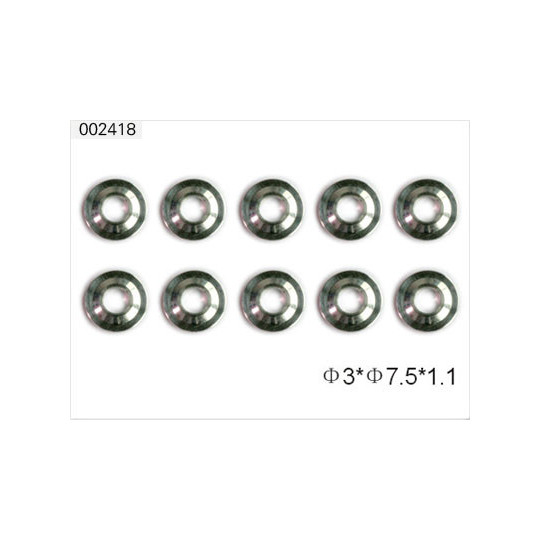 Teil für HB Electric Helicopter 3 x 7,5 x 1,1 | Scientific-MHD