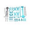 Teil für Electric Buggy 1/18 Kit Aluminium Mini MHD -Option | Scientific-MHD