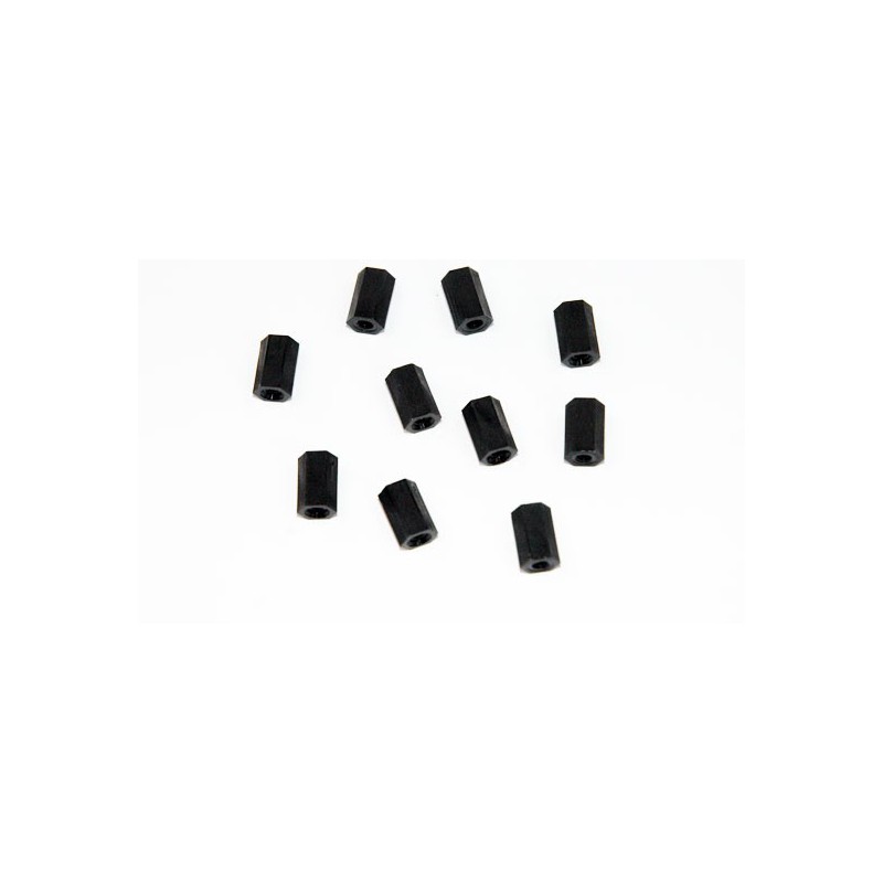 Schwarzer Nylon Frau/Weibchen M3x10 Space Watcher (10ps) | Scientific-MHD