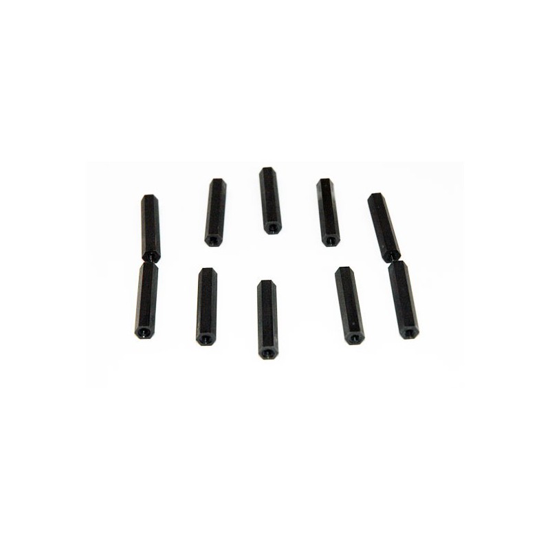 Schwarzer Nylon Frau/Weibchen M3x30 (10ps) | Scientific-MHD