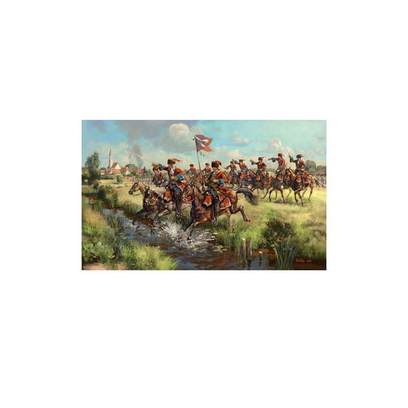 Französische Dracoons Figur in Angriff 1/72 | Scientific-MHD