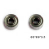 Teil für elektrische Hubschrauberlager (2 PCs) 3x8x3.5 | Scientific-MHD
