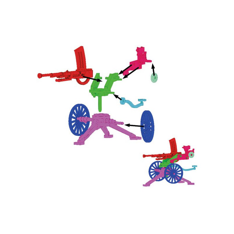 Japanische Figur Typ 98 AA 20mm Waffe Zweiten Weltkrieg | Scientific-MHD