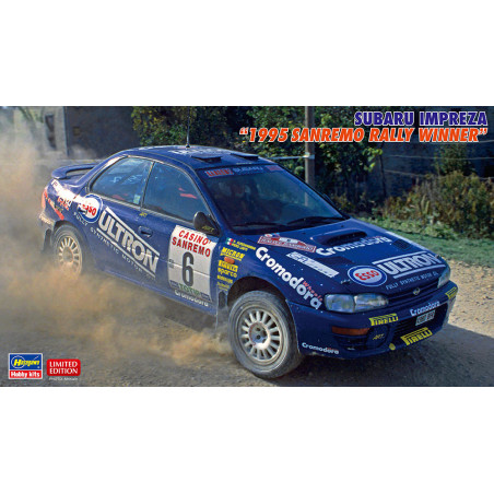 Maquette plastique de voiture Subaru Impreza « Victoire Rallye Sanremo 1995 » 1:24 | Scientific-MHD Maquette plastique de voiture Subaru Impreza « Victoire Rallye Sanremo 1995 » 1:24 | Scientific-MHD