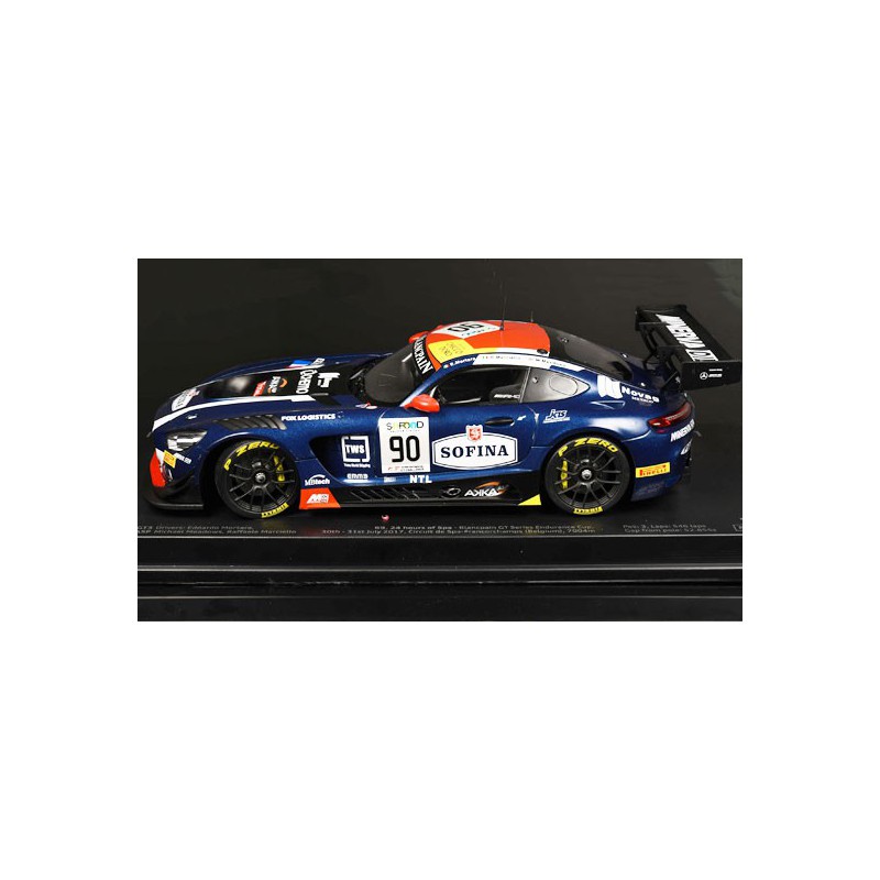 Miniaturauto -Würfel AT1/18 Mercedes AMG GT3 Akka ASP 24H Spa 1/18 | Scientific-MHD