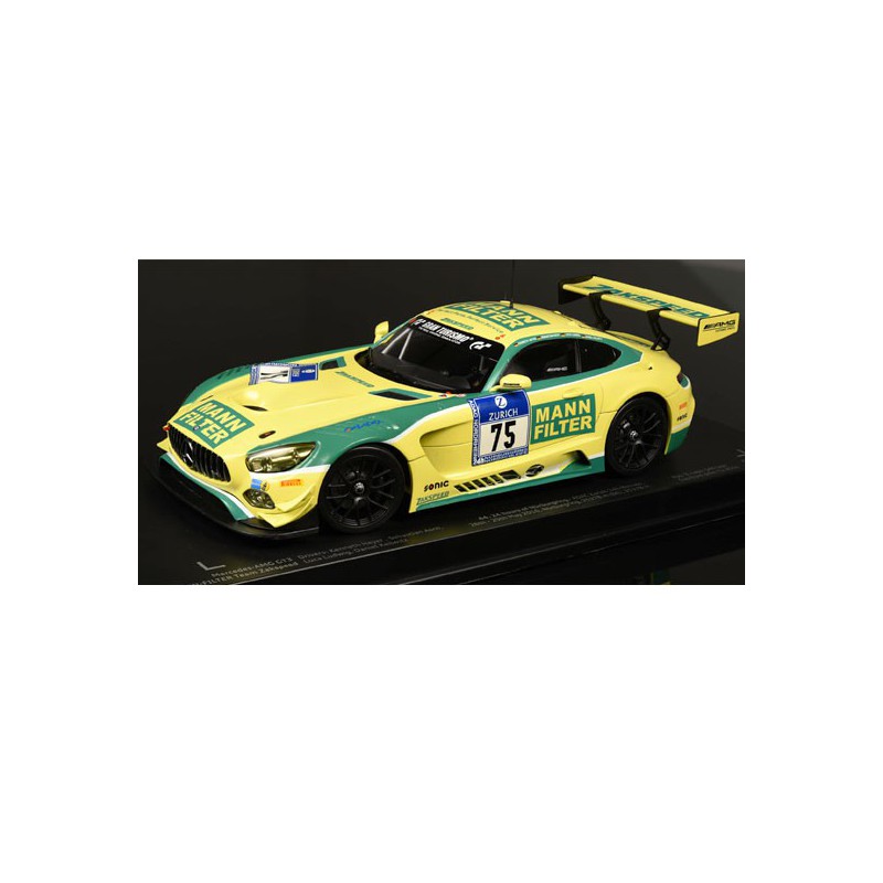 Miniaturauto -Würfel AU1/18 Mercedes AMG GT3 Mann Filter 24. Näureln 1/18 | Scientific-MHD