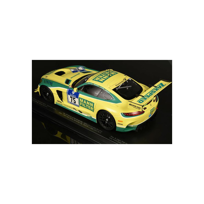 Miniaturauto -Würfel AU1/18 Mercedes AMG GT3 Mann Filter 24. Näureln 1/18 | Scientific-MHD