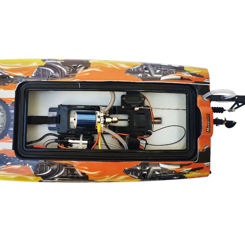 Radio Electric Boat Monster Combo Catamaran bürstenloser RTs | Scientific-MHD