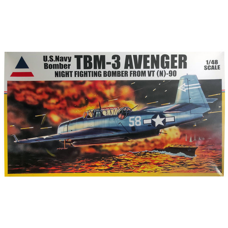 Maquette d'avion en plastique TBM-3 Avenger Night fighting bomber from VT (N)-90 1/48 | Scientific-MHD