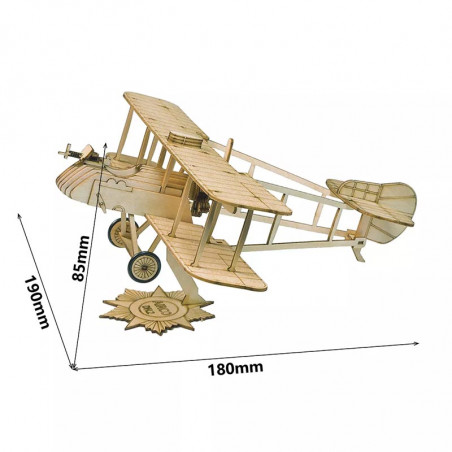 Einfach mechanisches 3D -Puzzle für Mini AIRCO DH.2 Static 1/45 Modell | Scientific-MHD Einfach mechanisches 3D -Puzzle für Mini AIRCO DH.2 Static 1/45 Modell | Scientific-MHD