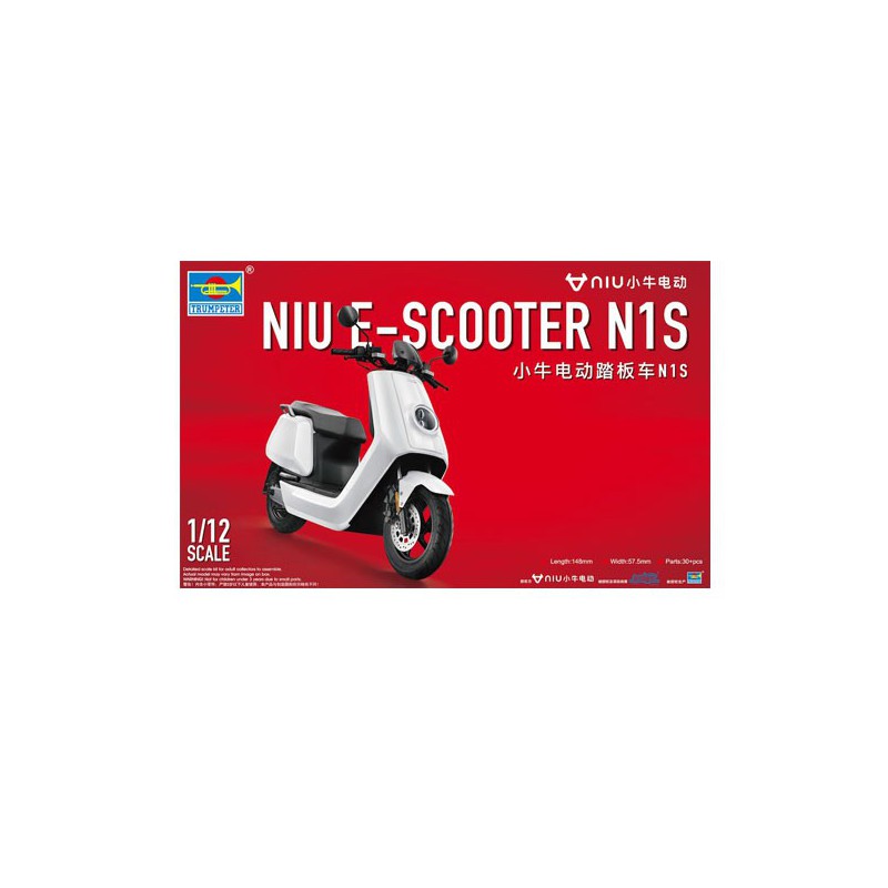 Kunststoffmotorradmodell NIU E-Scooter N1S Weiße Version | Scientific-MHD