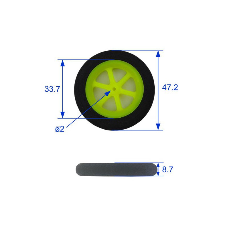 Eingebettete Zubehör -Schaumräder 46/8mm | Scientific-MHD