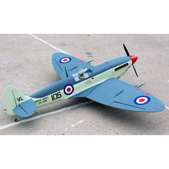 Seafire 120 ARF Radio -kontrolliertes Wärmeflugzeug + Elektrischer Rückzug Zug Seafire 120 ARF Radio -kontrolliertes Wärmeflugzeug + Elektrischer Rückzug Zug