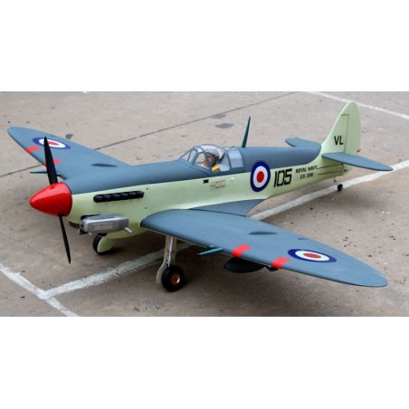 Seafire 120 ARF Radio -kontrolliertes Wärmeflugzeug + Elektrischer Rückzug Zug Seafire 120 ARF Radio -kontrolliertes Wärmeflugzeug + Elektrischer Rückzug Zug