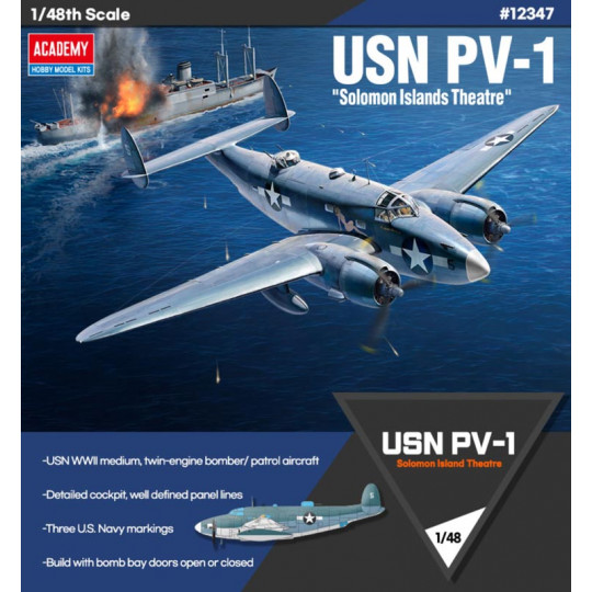 Plastikmodell eines Flugzeuges USN PV-1 1/48 "Theater der Salomonen“ Plastikmodell eines...