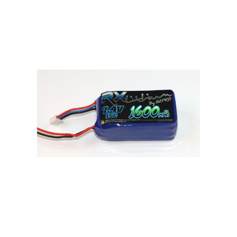 Lipo -Batterie für Radio -kontrollierte Gerätepakete RX Lipo 7,4 V/1600mah Jr. | Scientific-MHD